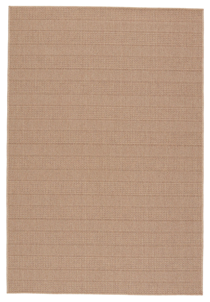 Vibe By Jaipur Living Avae Indoor/ Outdoor Striped Beige/ Light Brown Area Rug (4'X6')