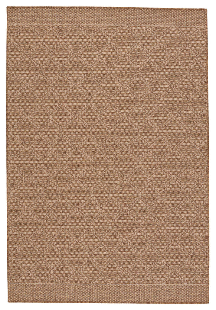 Vibe By Jaipur Living Motu Indoor/ Outdoor Trellis Light Brown/ Beige Area Rug (4'X6')