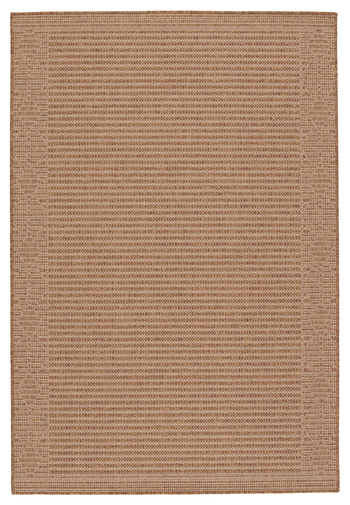 Vibe By Jaipur Living Vahine Indoor/ Outdoor Bordered Light Brown/ Beige Runner Rug (2'6"X8')