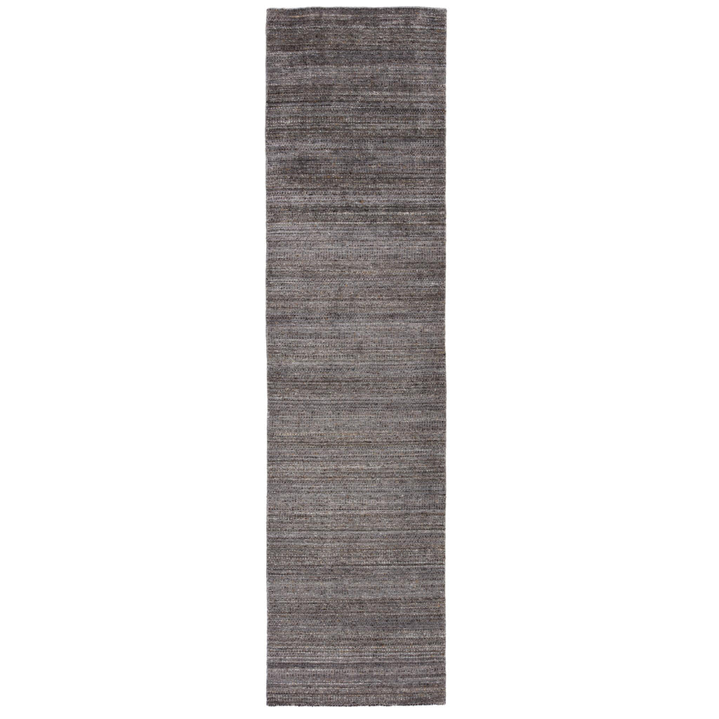 Jaipur Living Minuit Handmade Geometric Gray/ Blue Runner Rug (3'X12')