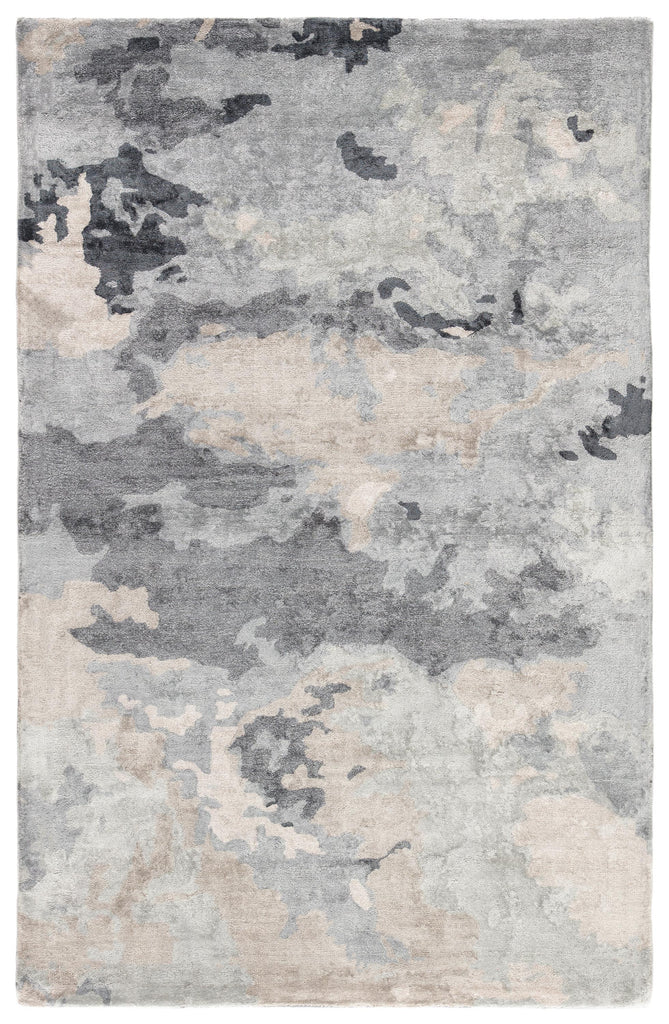 Jaipur Living Transcend Glacier Abstract Gray / Dark Blue 12' x 15' Rug