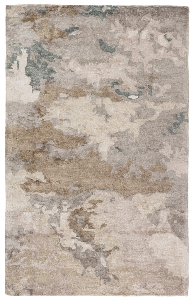 Jaipur Living Transcend Glacier Abstract Light Gray / Taupe 2' x 3' Rug