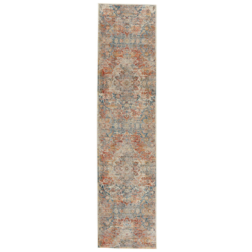 Vibe By Jaipur Living Jemsa Medallion Blue/ Orange Runner Rug (3'X12')