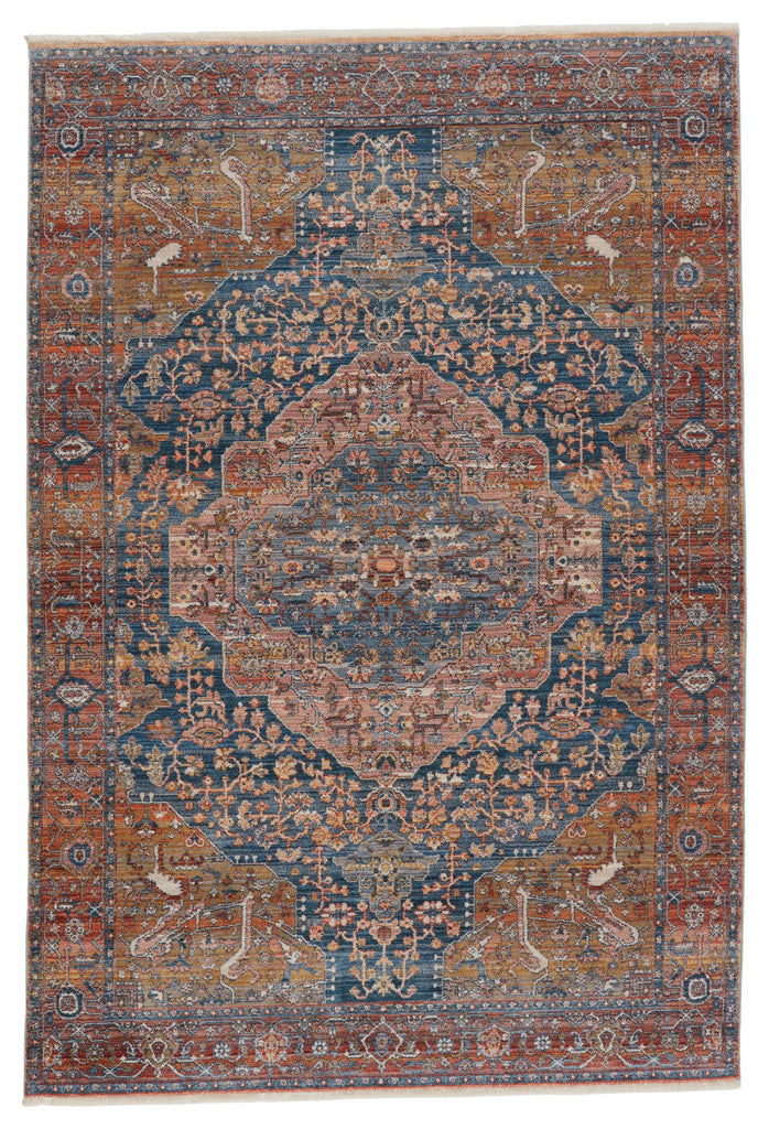 Jaipur Living Terra Saphir Medallion Multicolor / Blue 3'11" x 5'10" Rug