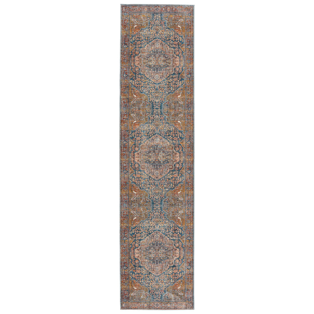 Vibe By Jaipur Living Saphir Medallion Multicolor/ Blue Runner Rug (3'X12')