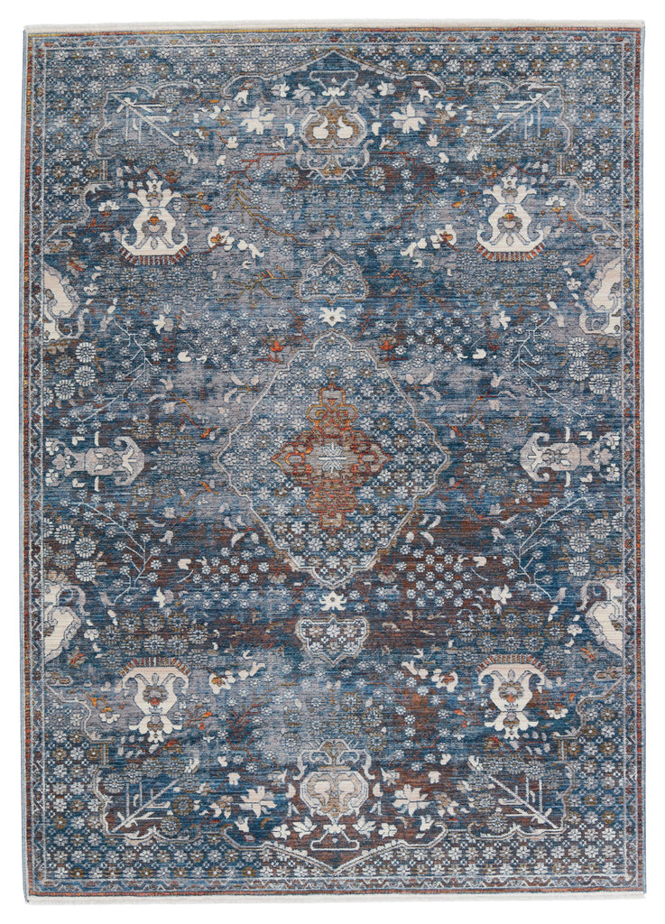 Vibe By Jaipur Living Harkin Medallion Blue/ Gray Area Rug (5'3"X7'10")