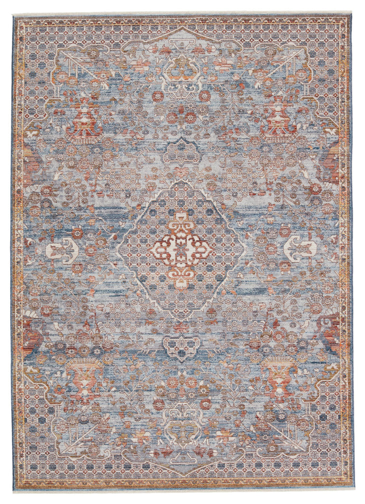 Jaipur Living Terra Harkin Medallion Light Gray / Rust 5'3" x 7'10" Rug