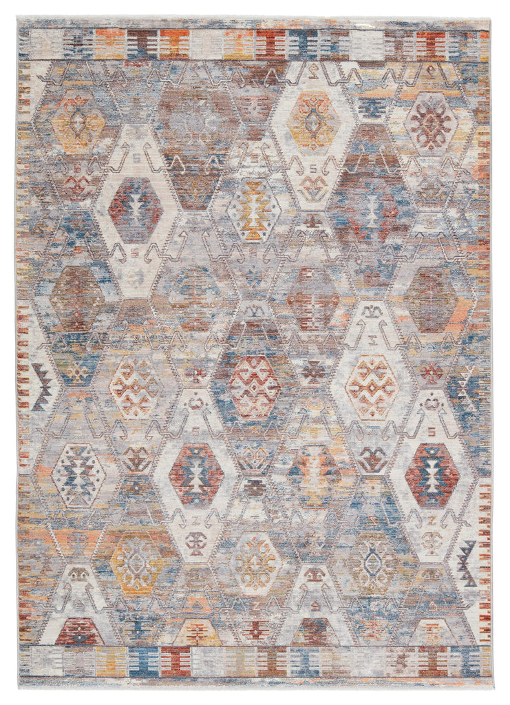 Jaipur Living Terra Strata Medallion Multicolor / Ivory 5'3" x 7'10" Rug