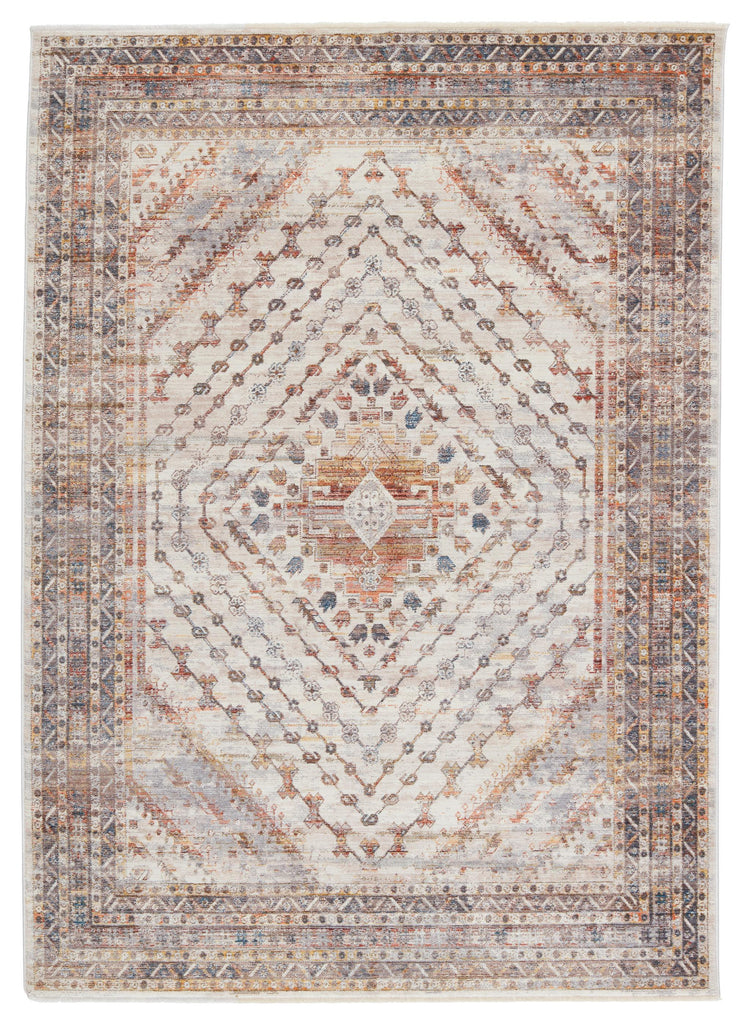 Jaipur Living Terra Canna Medallion Multicolor / Light Gray 5'3" x 7'10" Rug