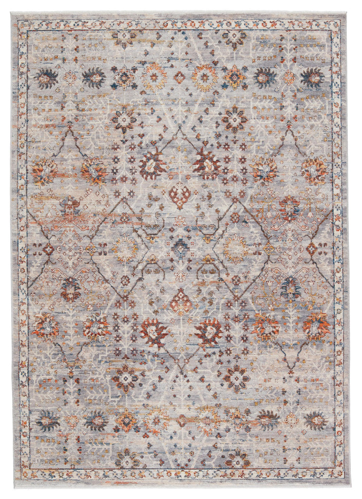 Jaipur Living Terra Katalia Trellis Gray / Rust 5'3" x 7'10" Rug