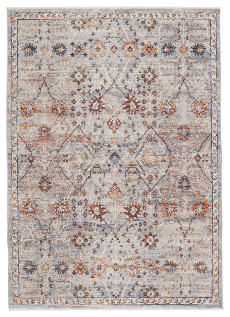 Vibe By Jaipur Living Katalia Trellis Gray/ Rust Area Rug (5'3"X7'10")