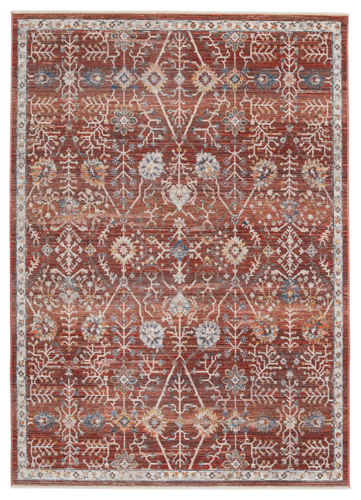 Vibe By Jaipur Living Katalia Trellis Red/ Blue Area Rug (5'3"X7'10")