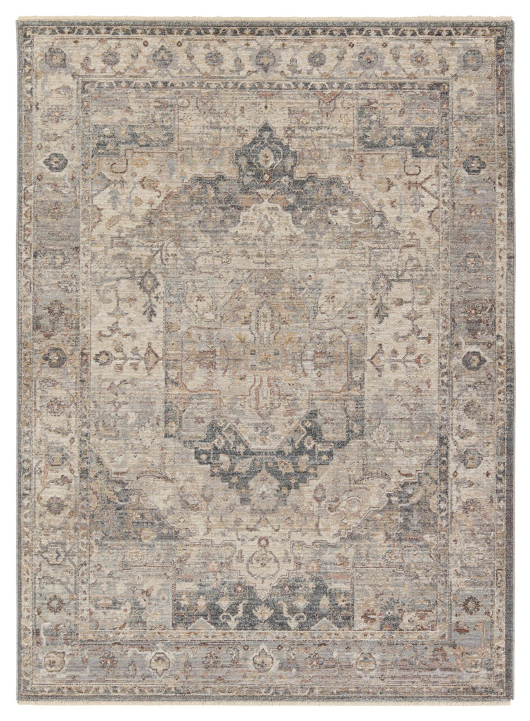 Jaipur Living Terra Starling Medallion Tan / Slate 2'9" x 8' Rug