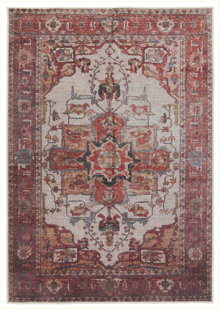 Jaipur Living Vindage Hepburn Medallion Rust / Beige 3' x 8' Rug