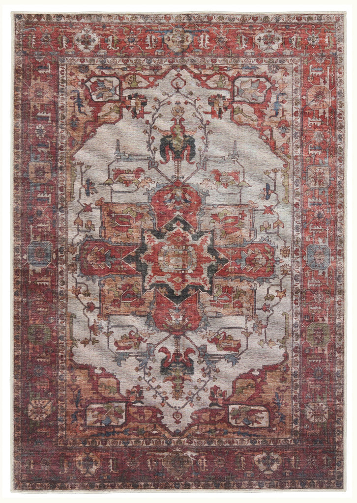 Vibe By Jaipur Living Hepburn Medallion Rust/ Beige Area Rug (3'11"X6')