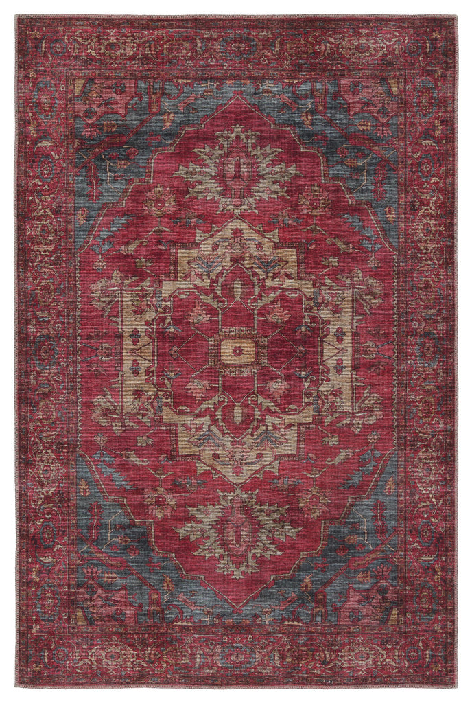 Jaipur Living Vindage Gloria Medallion Red / Blue 3' x 8' Rug