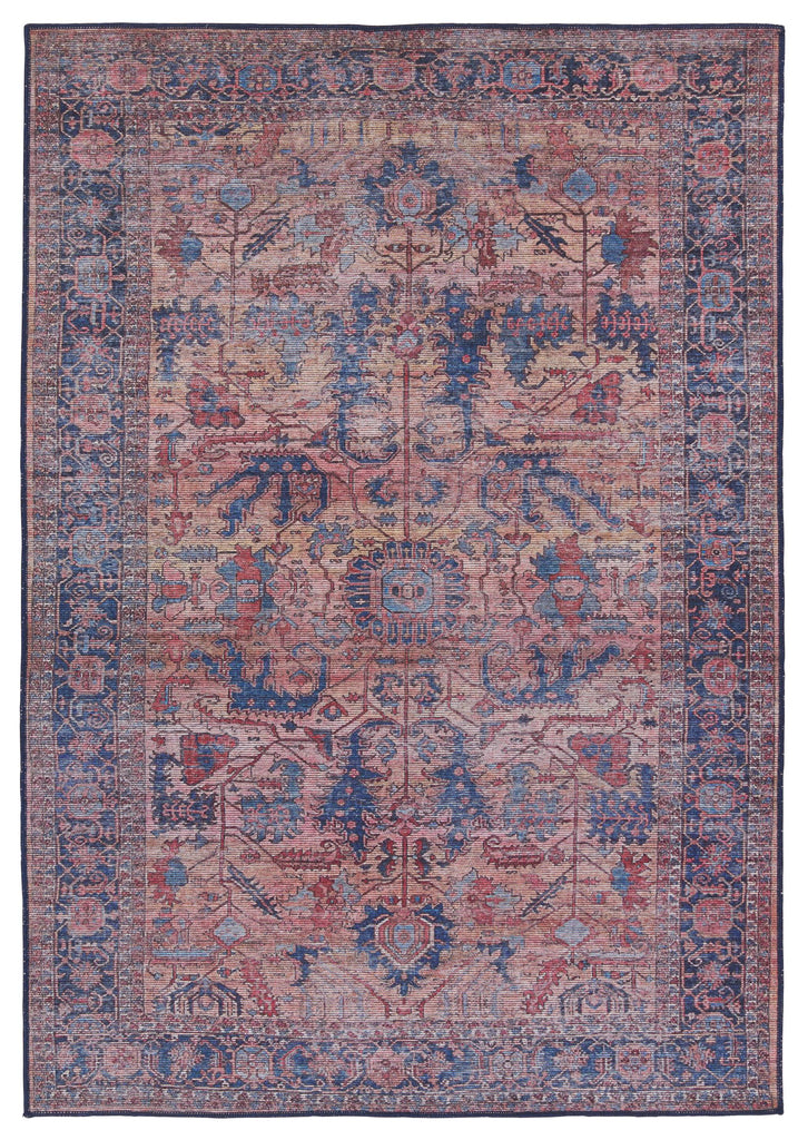 Vibe By Jaipur Living Ainsworth Medallion Blue/ Pink Area Rug (5'3"X8')