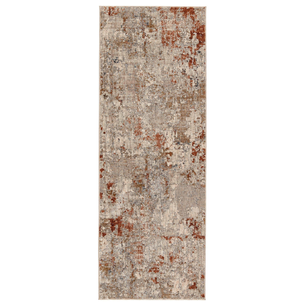 Jaipur Living Valentia Marzena Abstract Tan / Rust 3' x 8' Rug