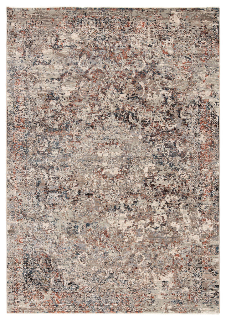 Jaipur Living Valentia Niran Medallion Gray / Rust 4' x 6' Rug