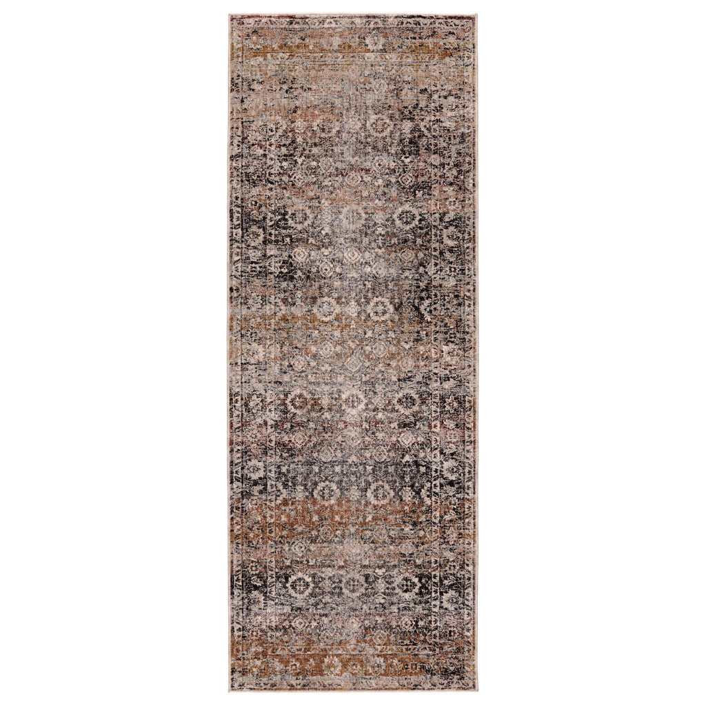 Jaipur Living Valentia Elio Oriental Gray / Black 3' x 8' Rug