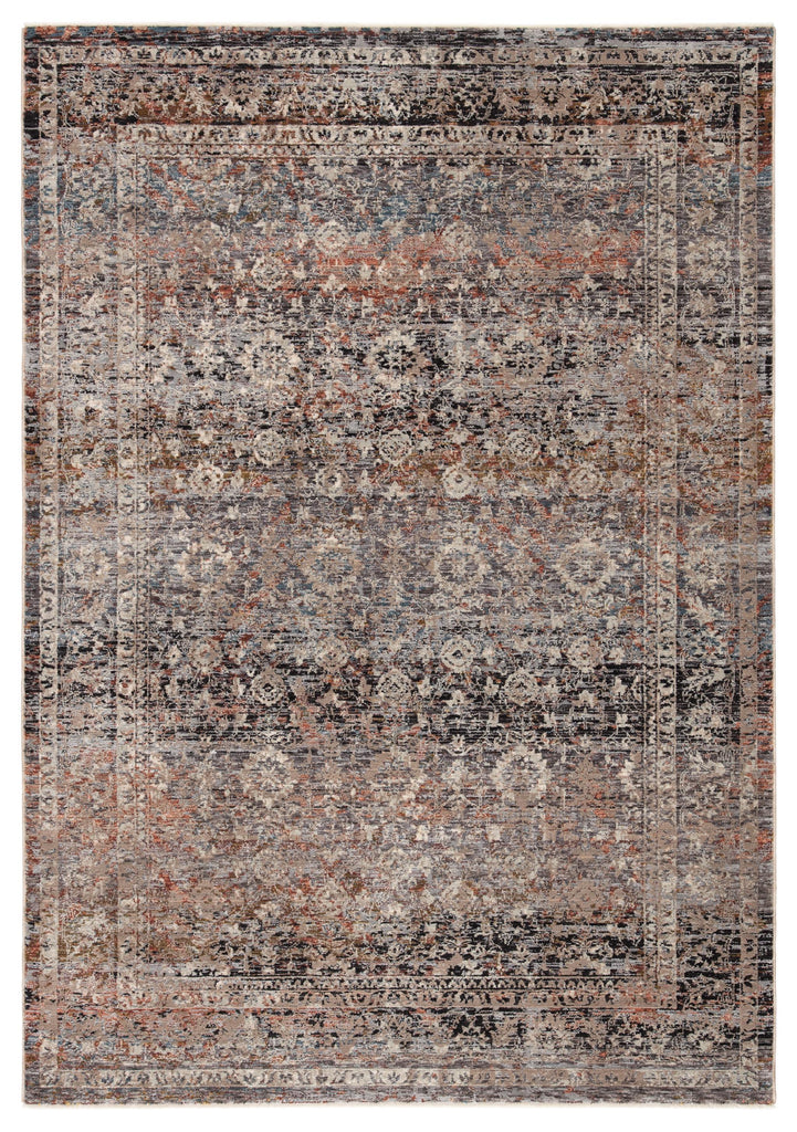 Jaipur Living Valentia Elio Oriental Gray / Black 4' x 6' Rug