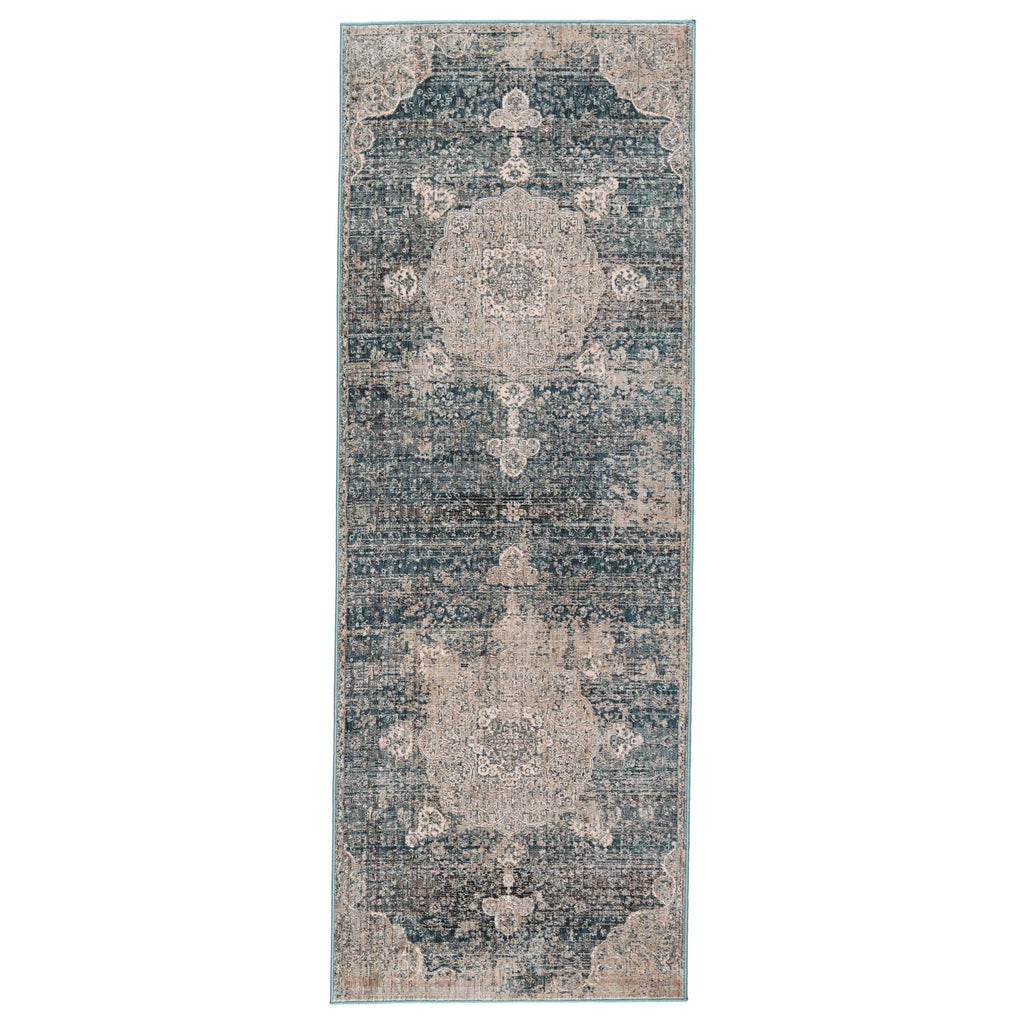 Jaipur Living Valentia Tolani Medallion Blue / Gray 3' x 8' Rug