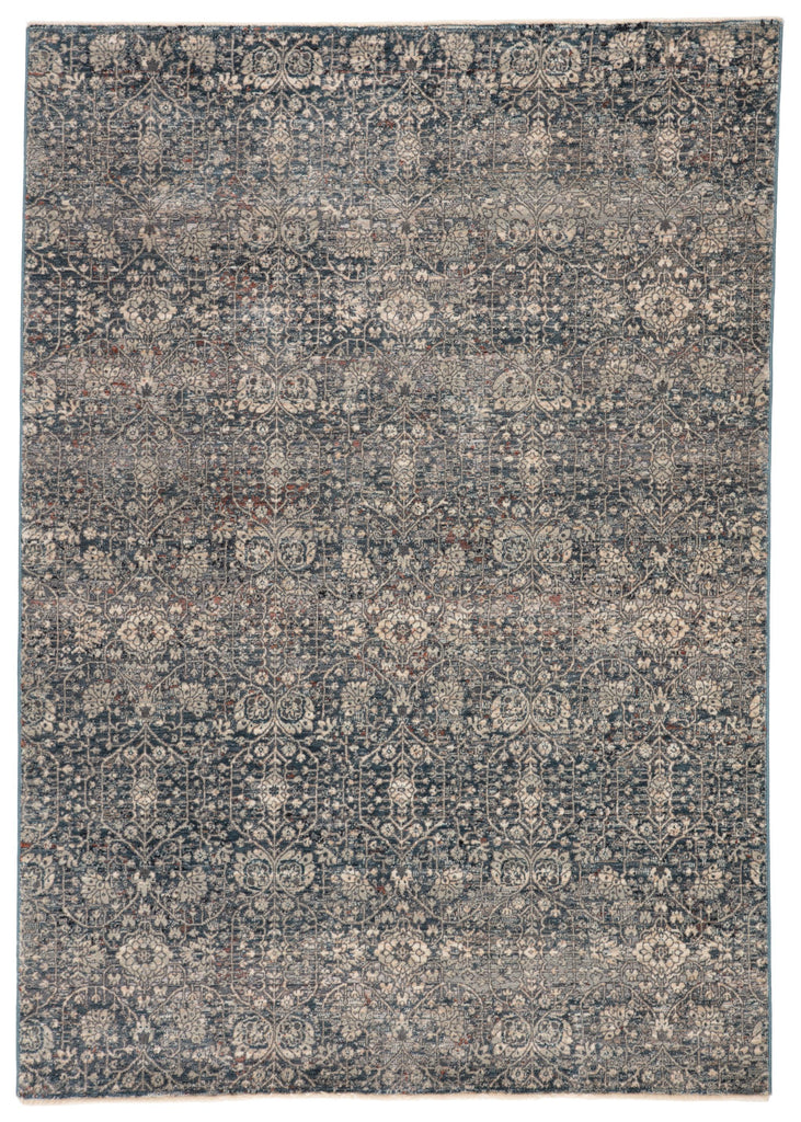 Jaipur Living Valentia Torryn Damask Gray / Blue 4' x 6' Rug