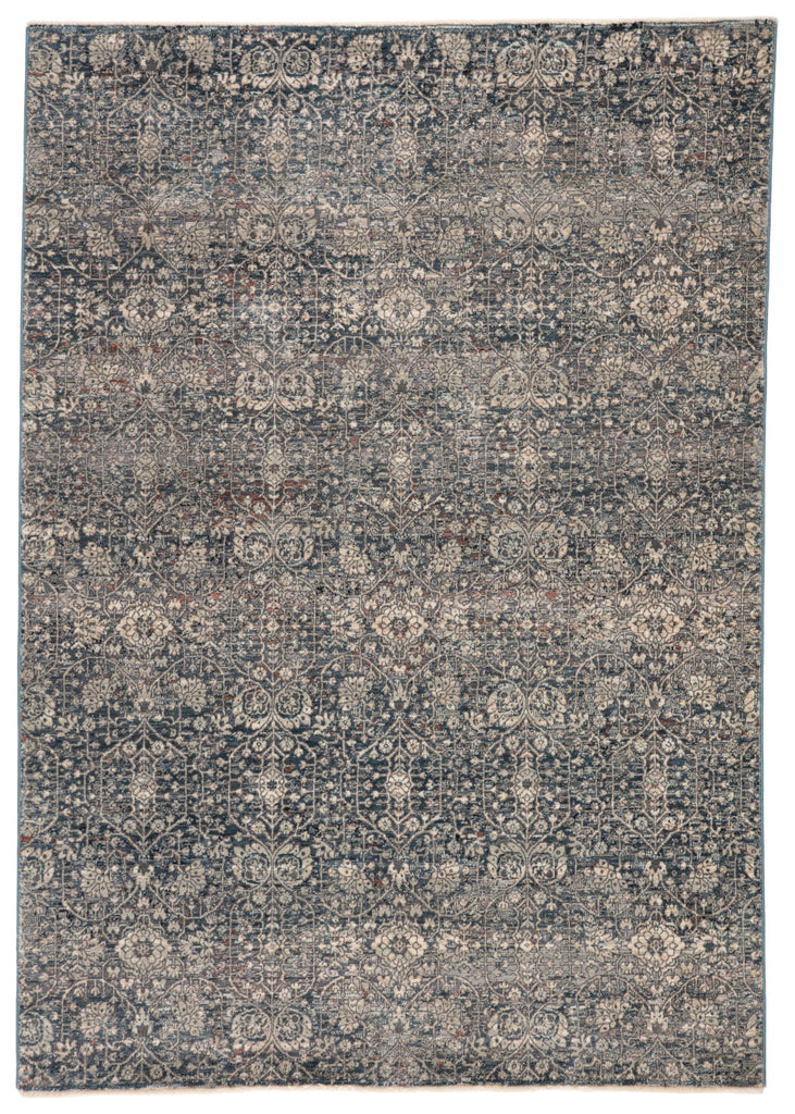 Jaipur Living Torryn Damask Gray/ Blue Area Rug (4'X6')