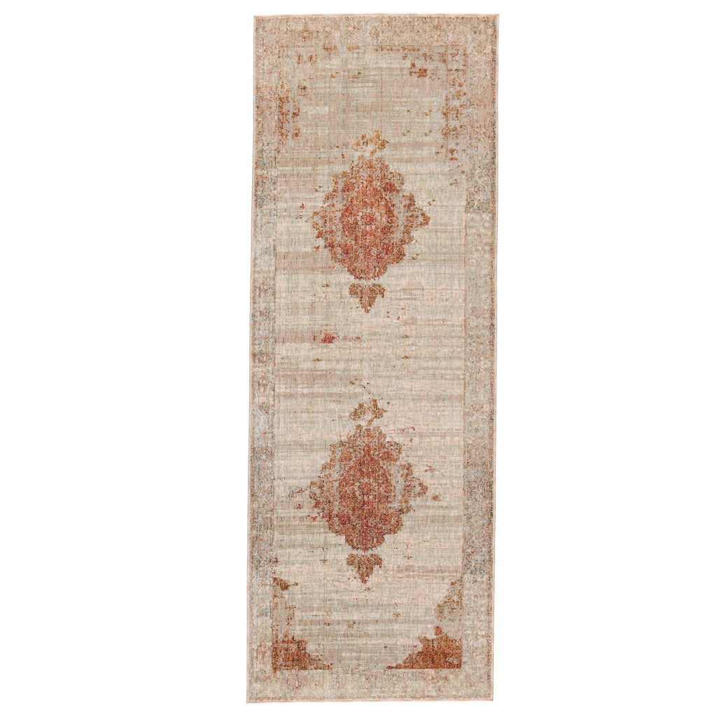 Jaipur Living Valentia Beatty Medallion Tan / Rust 3' x 8' Rug