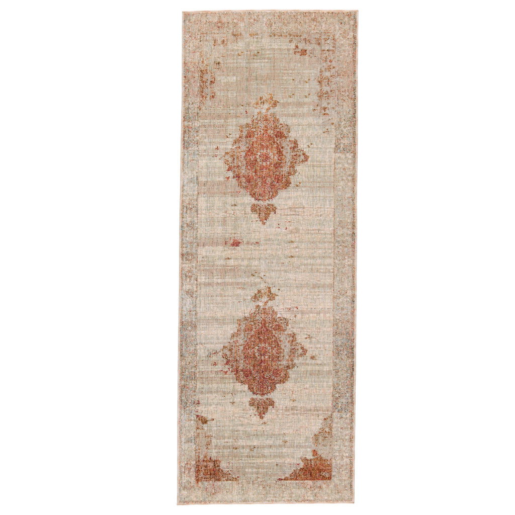 Jaipur Living Beatty Medallion Tan/ Rust Runner Rug (3'X8')