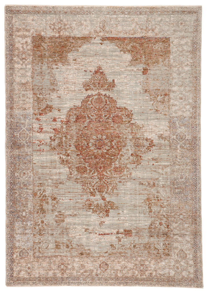 Jaipur Living Valentia Beatty Medallion Tan / Rust 4' x 6' Rug