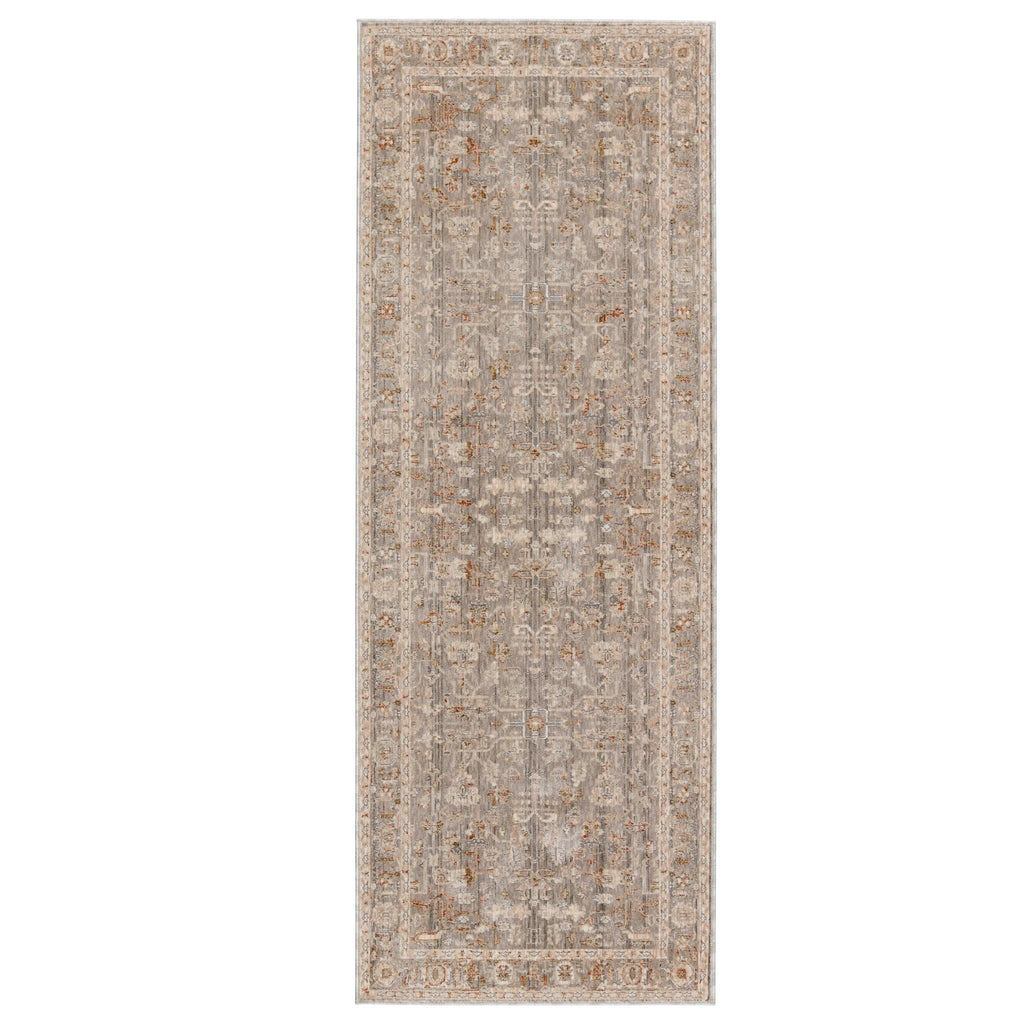 Jaipur Living Valentia Amaris Oriental Gray / Cream 3' x 8' Rug