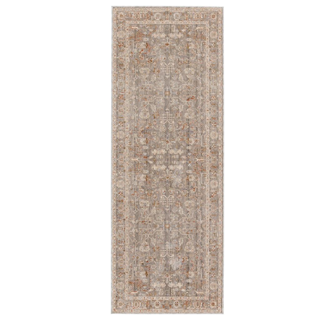 Jaipur Living Amaris Oriental Gray/ Cream Runner Rug (3'X8')