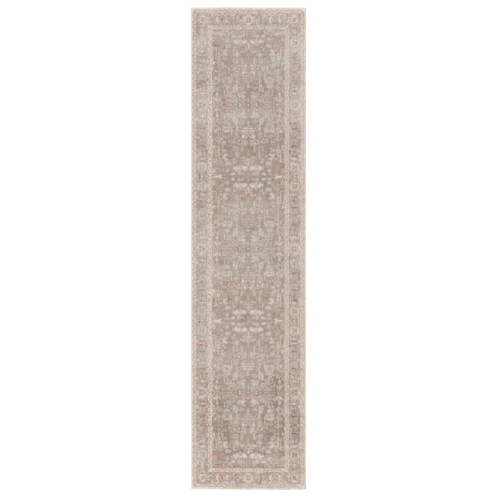 Jaipur Living Amaris Oriental Gray/ Cream Runner Rug (2'5"X10')