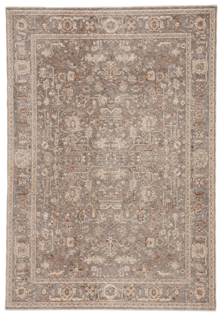 Jaipur Living Valentia Amaris Oriental Gray / Cream 4' x 6' Rug