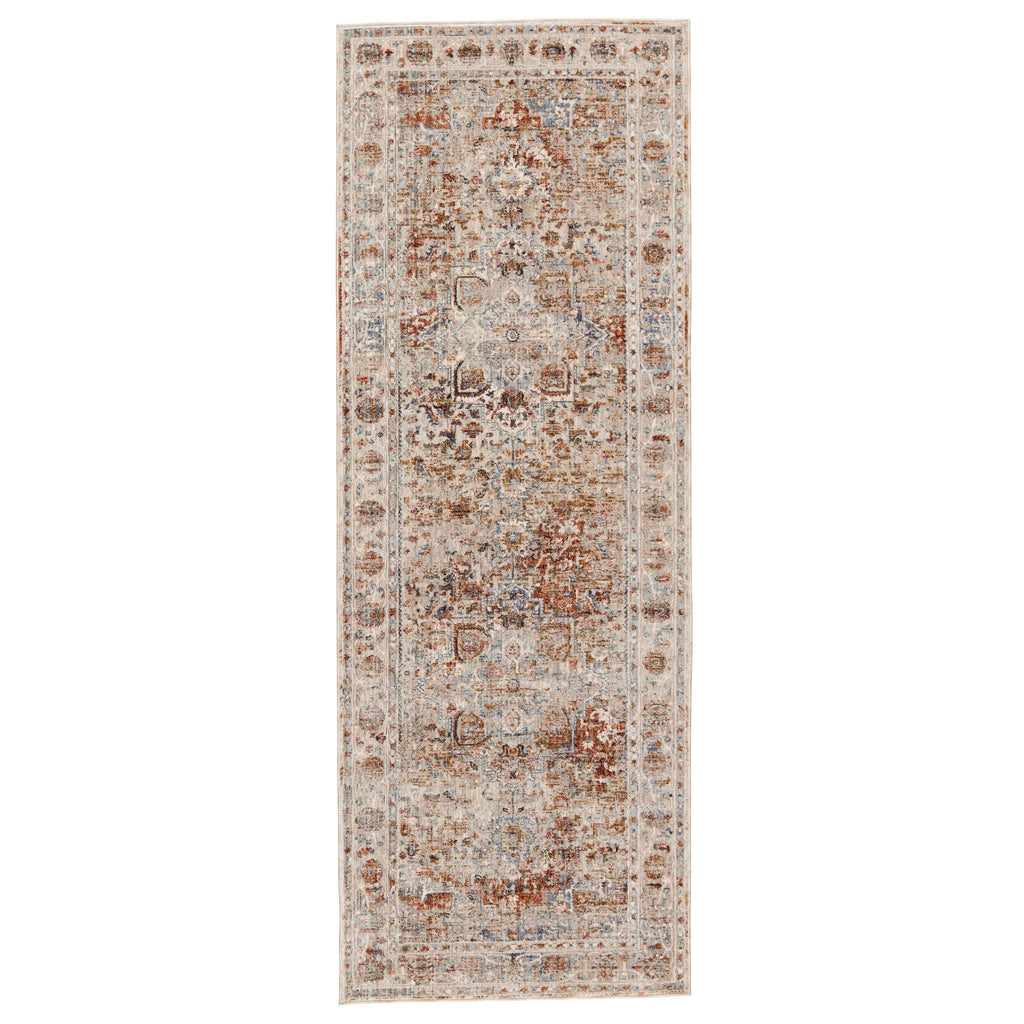 Jaipur Living Valentia Pierce Medallion Gray / Multicolor 3' x 8' Rug