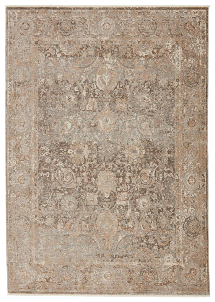 Jaipur Living Vienne Baptiste Oriental Dark Taupe / Gold 2'6" x 8' Rug