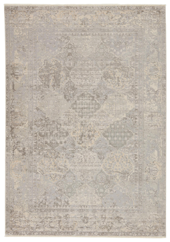 Jaipur Living Lourdes Trellis Gray/ Cream Area Rug (5'X7'6")