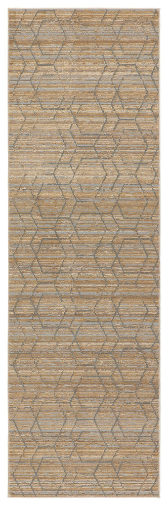 Jaipur Living Vienne Cavendish Trellis Tan / Gray 2'6" x 8' Rug