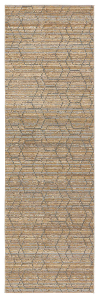 Jaipur Living Cavendish Trellis Tan/ Gray Runner Rug (2'6"X8')