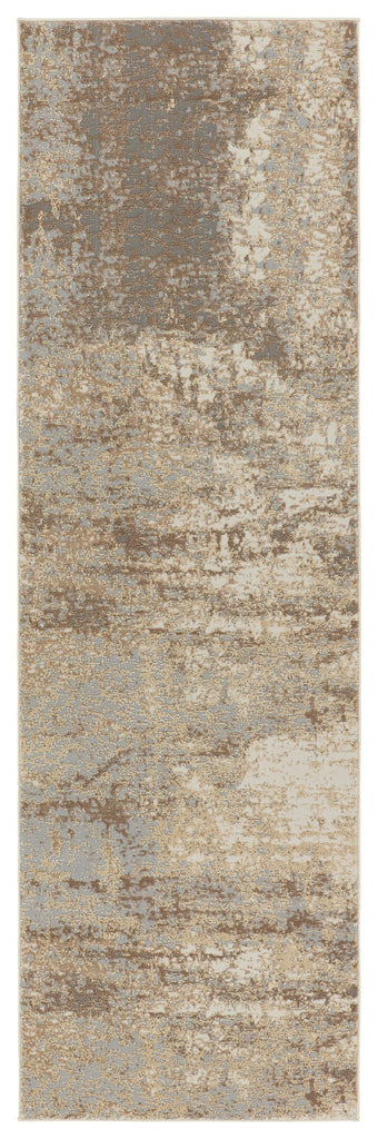 Jaipur Living Vienne Brisa Abstract Gray / Cream 2'6" x 8' Rug