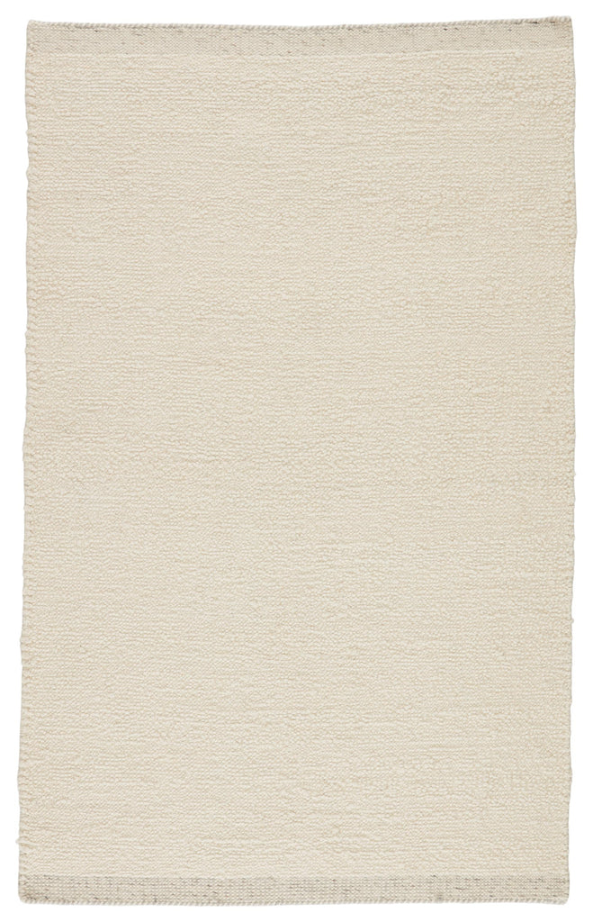 Jaipur Living Alondra Handmade Solid Cream/ Light Gray Area Rug (8'X10')