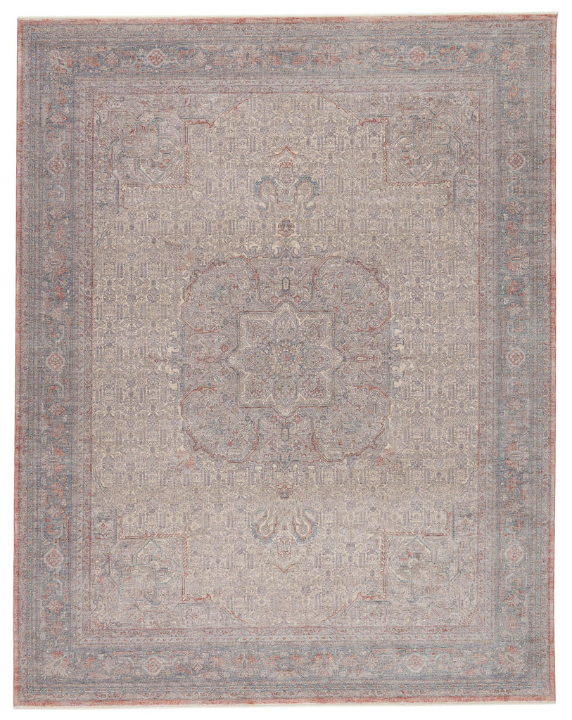 Jaipur Living Winsome Epsilon Medallion Red / Blue 6'3" x 9'6" Rug