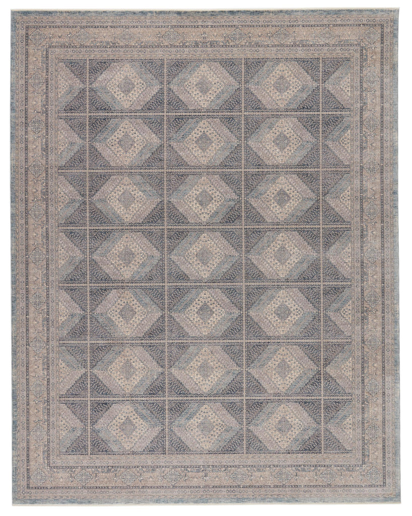 Jaipur Living Winsome Jamestown Trellis Blue / Cream 6'3" x 9'6" Rug