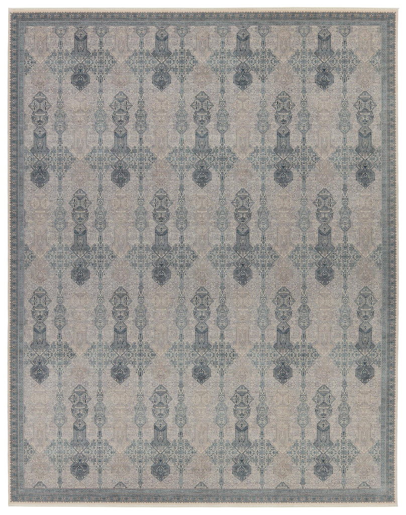 Jaipur Living Winsome Beaumont Trellis Blue / Tan 6'3" x 9'6" Rug