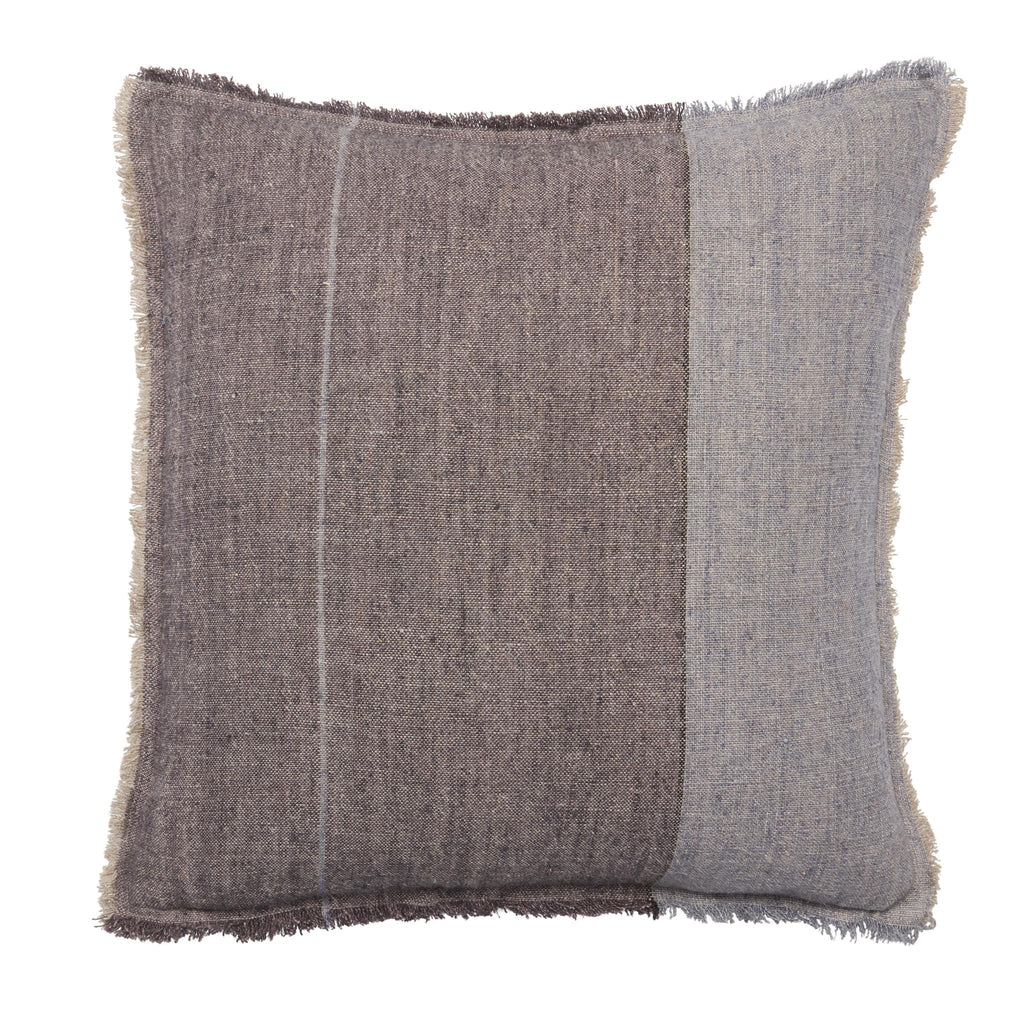 Jaipur Living Morrigan Striped Gray/ Slate Pillow Cover (24" Square)