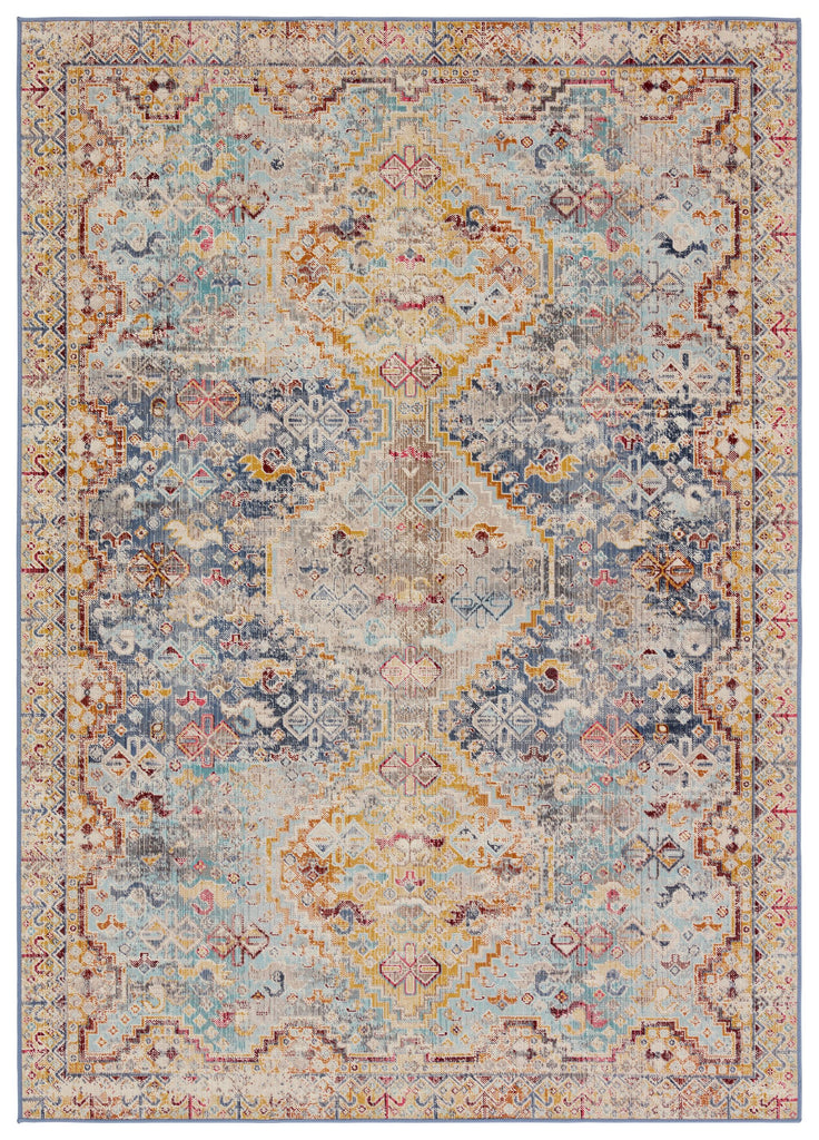 Vibe By Jaipur Living Esquire Indoor/Outdoor Medallion Blue/ Mulitcolor Area Rug (8'X10')