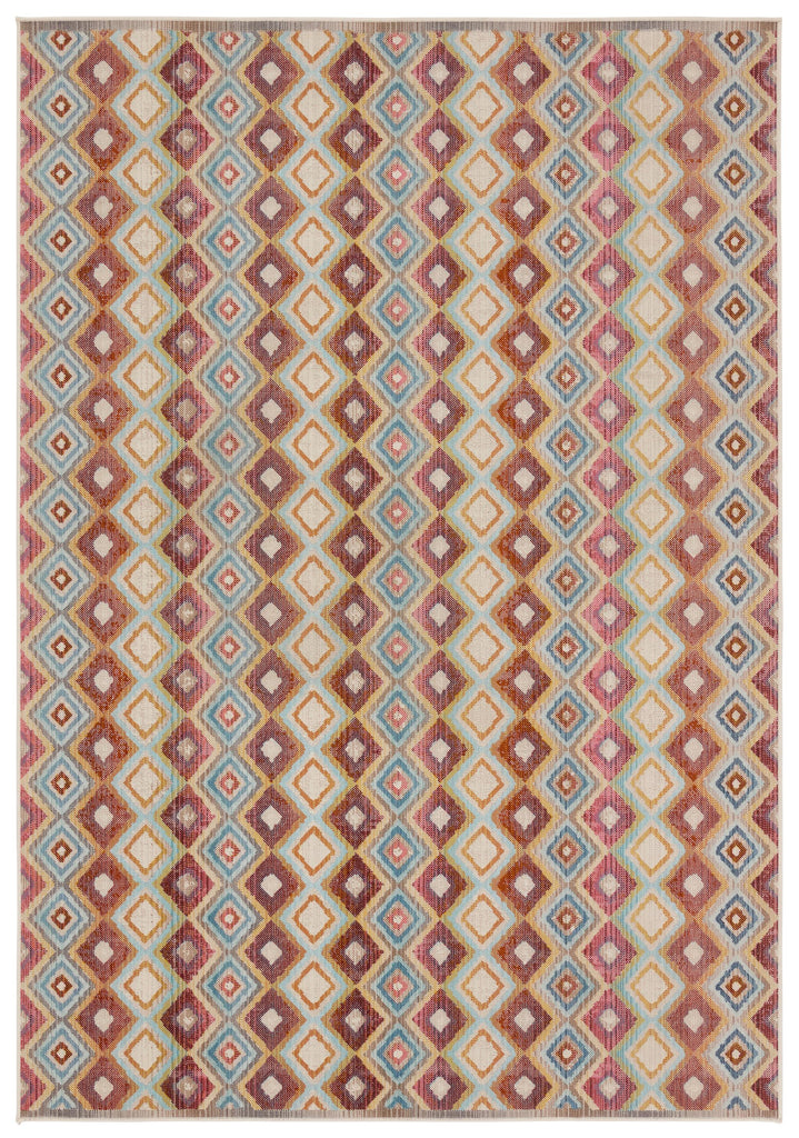 Vibe By Jaipur Living Manor Indoor/Outdoor Trellis Multicolor/ Blue Area Rug (4'X6')