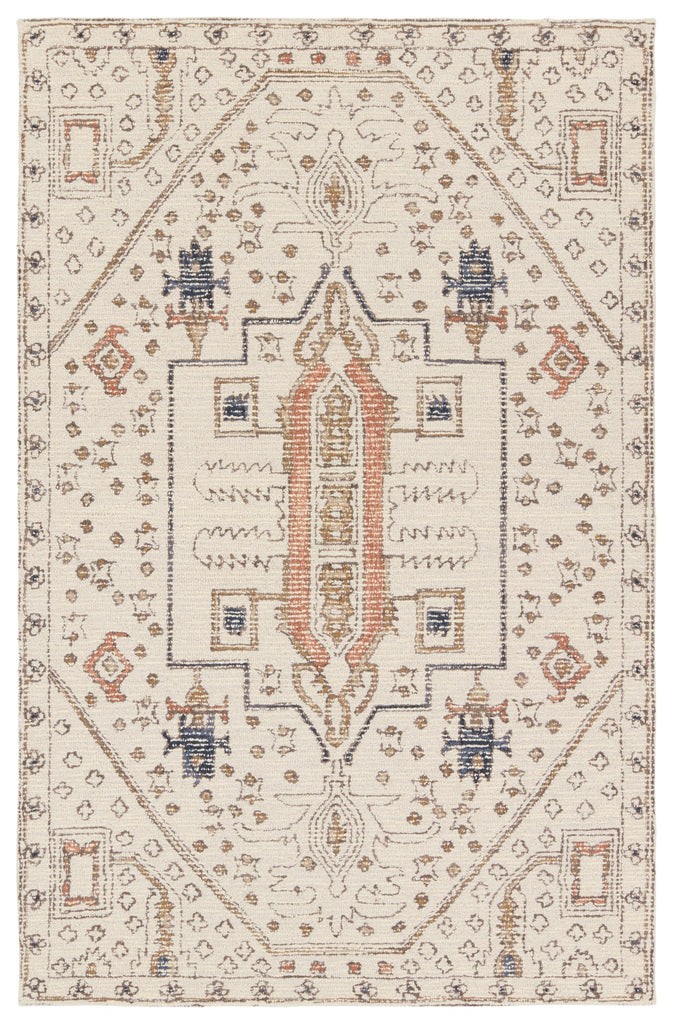 Vibe By Jaipur Living Dahir Handmade Medallion Ivory/ Gray Area Rug (9'X12')