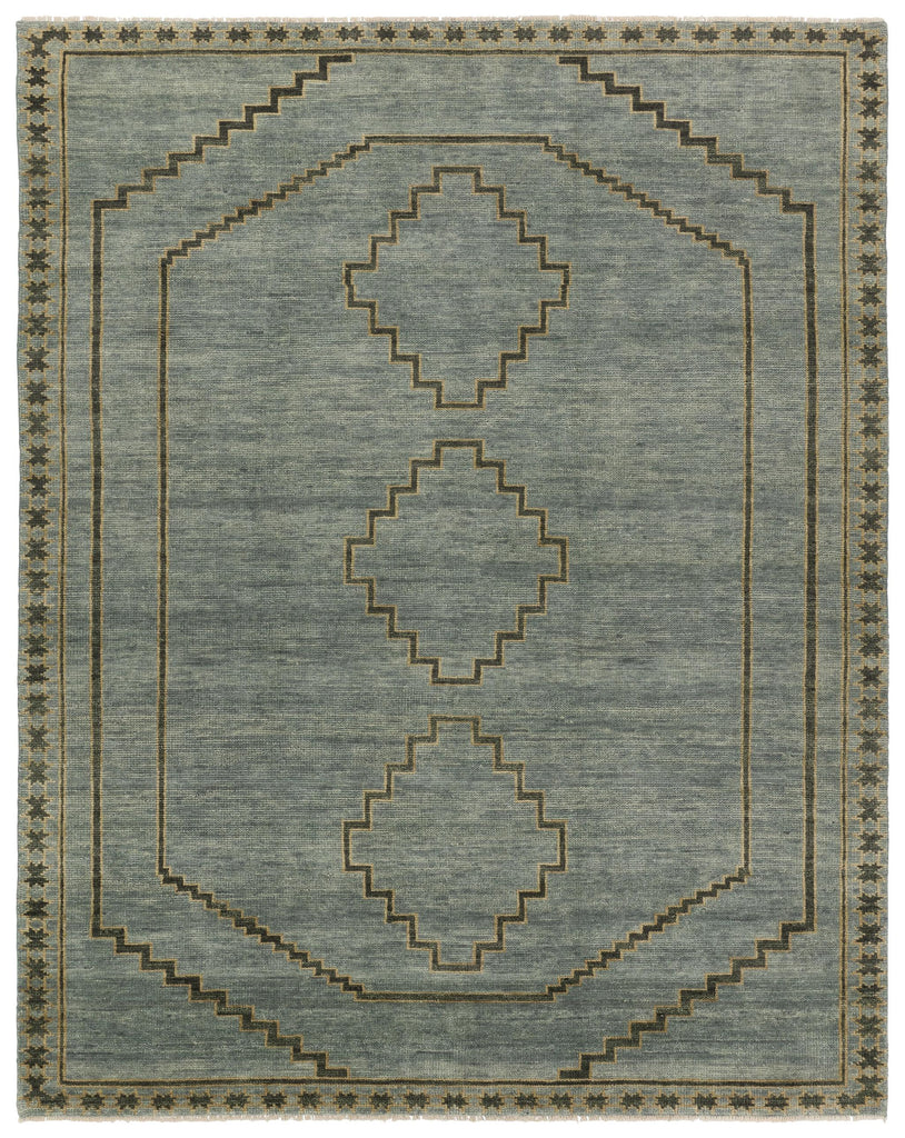 Jaipur Living Paphos Hand-Knotted Medallion Blue/ Gray Area Rug (8'X10')